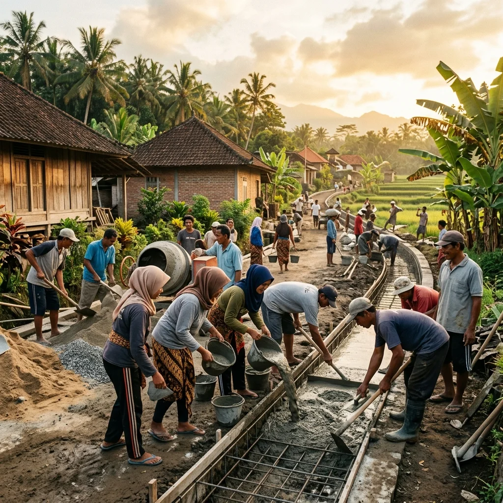 Program Pembangunan Infrastruktur Desa Capai 85% Realisasi
